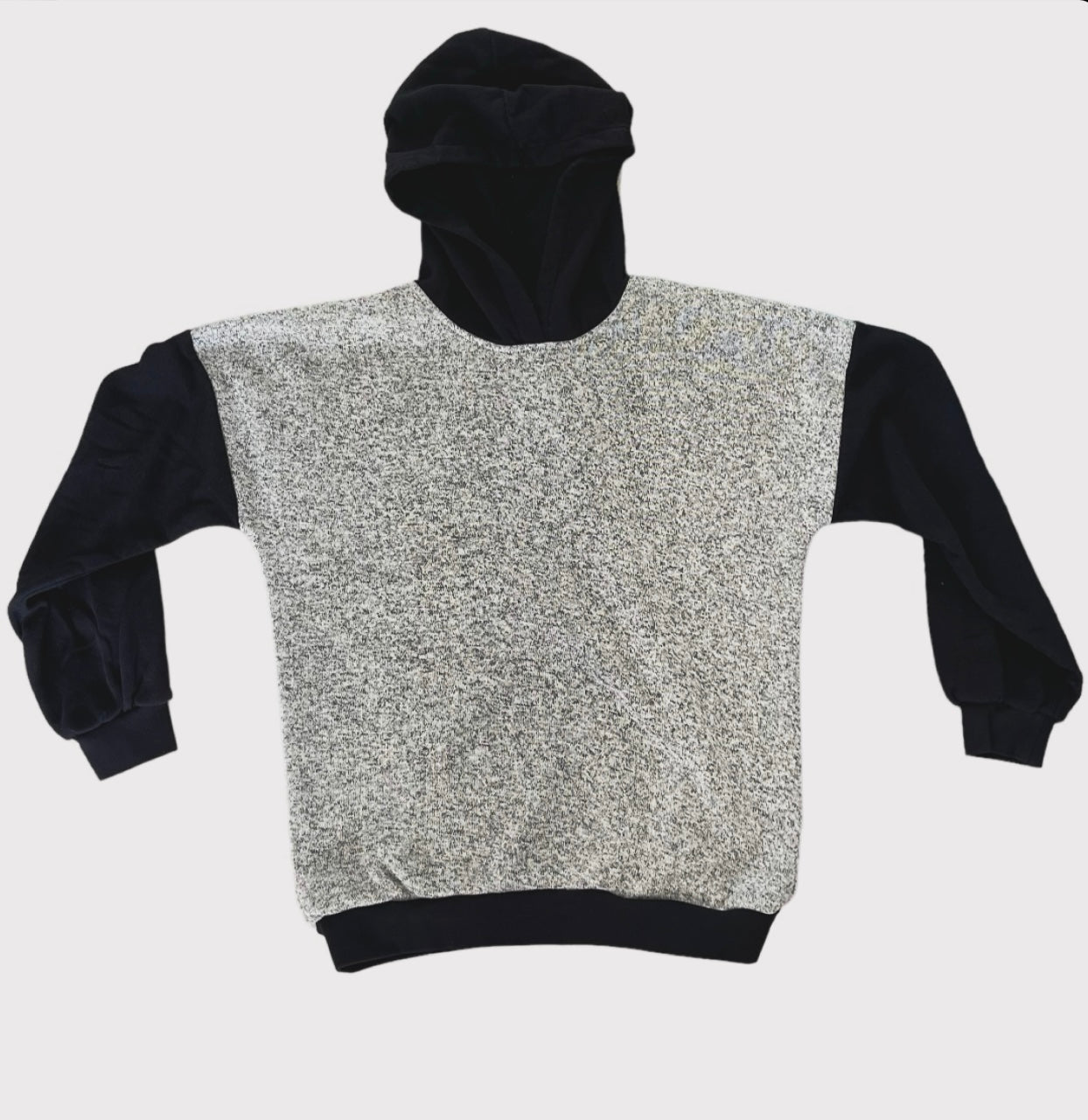 KIRKÉ- Férfi Oversized Melegítő Felső- Szürke+ Fekete